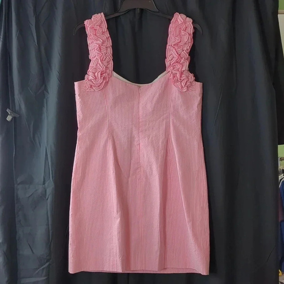 Lilly Pulitzer Pink Ruffle Strap Dress. Size 16. NWT - Picture 4 of 12